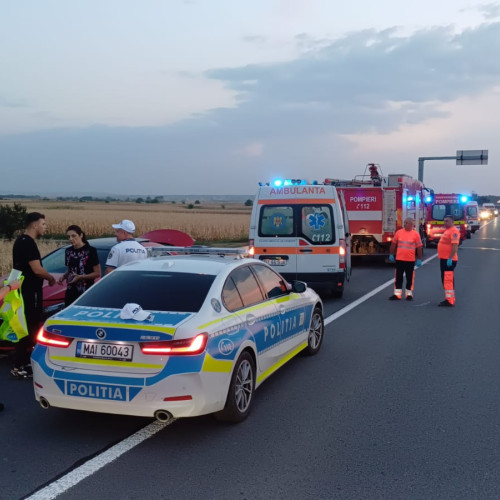 Accident rutier cu trei mașini în județul Botoșani