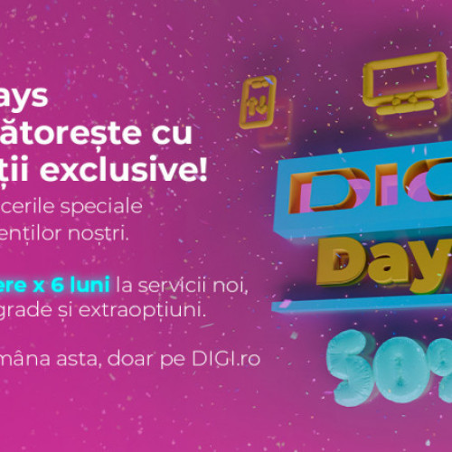 DIGI lansează campania DIGI Days, cu reduceri de 50% pentru abonați