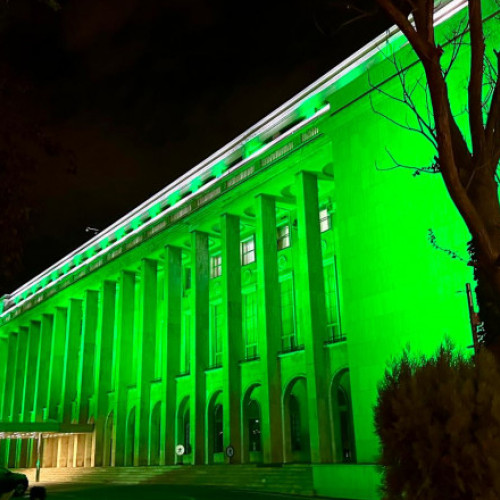 Palatul Parlamentului și Palatul Victoria sunt iluminate în verde pentru conștientizarea sindromului Leigh