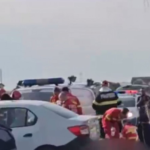 Trafic blocat la intrarea în Capitală din cauza unui accident în lanț