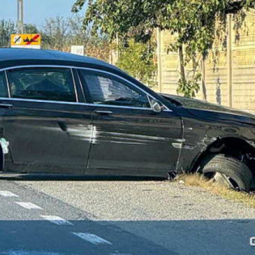 Accident rutier provocat de un polițist în comuna Iclod