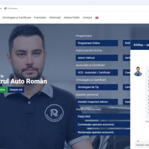 RARes, chatbotul Registrului Auto Român, disponibil 24/7 pentru utilizatori