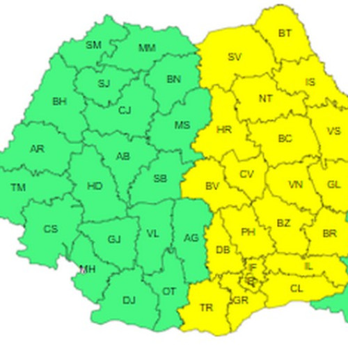 Atenționare meteorologică în județul Botoșani