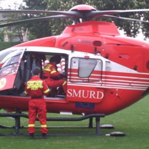 Elicopterul SMURD intervenie la Dorohoi pentru un bărbat cu infarct miocardic acut