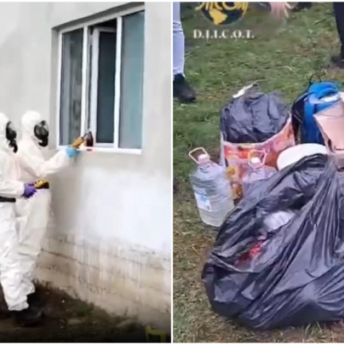 Laborator clandestin de droguri descoperit în Maramureș