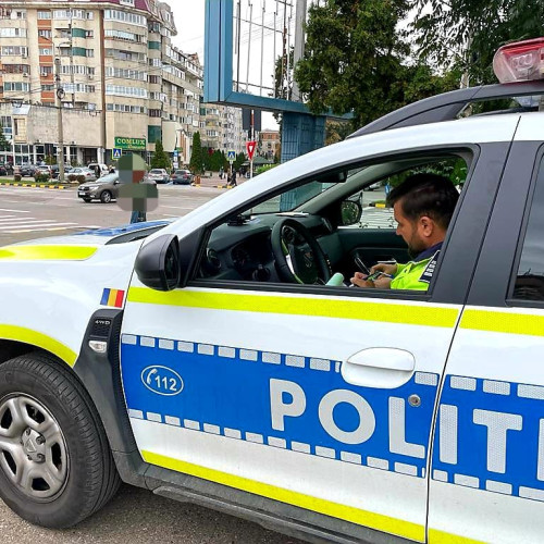 Acțiuni ale poliției rutiere în municipiul Botoșani pentru siguranța circulației