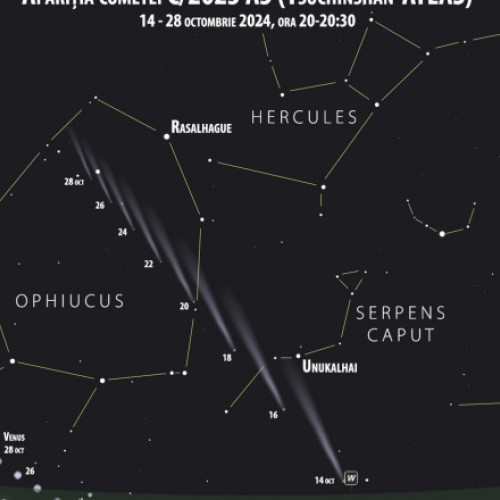 O cometă strălucitoare va trece azi pe lângă Pământ