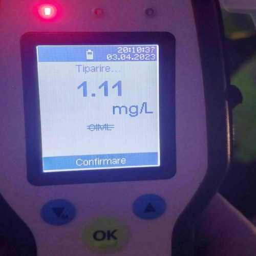 Botoșănean prins băut la volan cu o alcoolemie de 1,11 mg/l