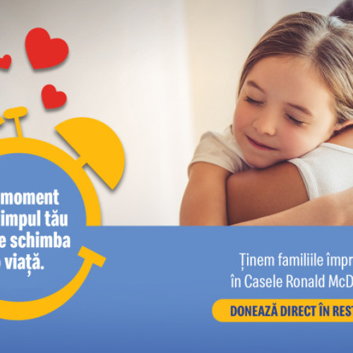 (P) Peste 24.000 de părinți cu copii grav bolnavi au beneficiat de 110.000 nopți gratuite de cazare în Casele Ronald McDonald