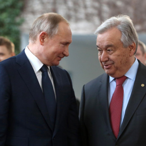 Întâlnire între Vladimir Putin și secretarul general al ONU, Antonio Guterres, la summitul BRICS