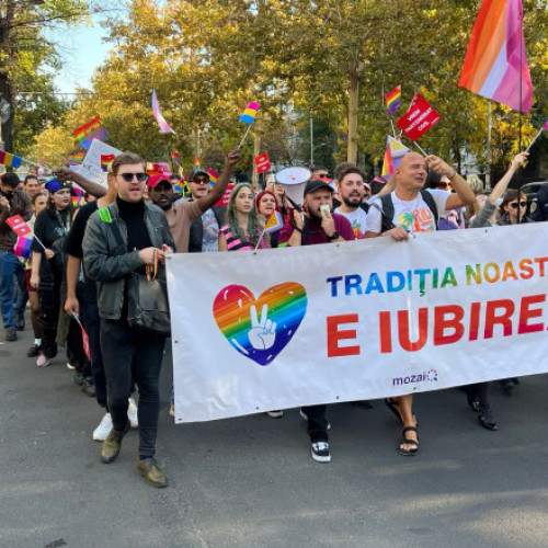 Peste 1.000 de susținători LGBTI au protestat pentru legalizarea parteneriatelor civile