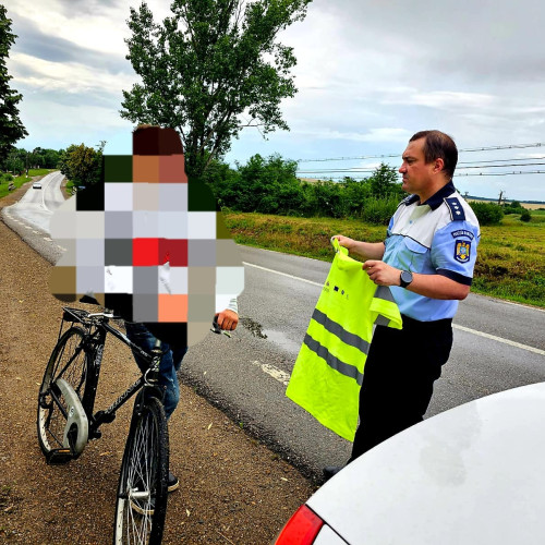 Acțiune de prevenire a accidentelor rutiere organizată de poliție
