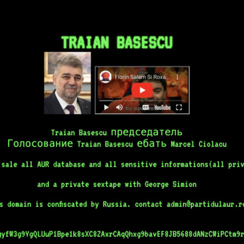 Atac cibernetic asupra site-ului partidului AUR