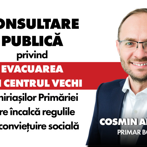Consultare publică la Botoșani privind evacuarea chiriașilor din Centrul Istoric
