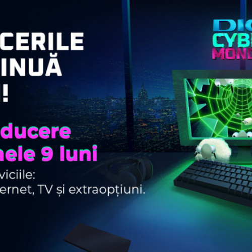 DIGI lansează campania Cyber Monday cu reduceri de 50%