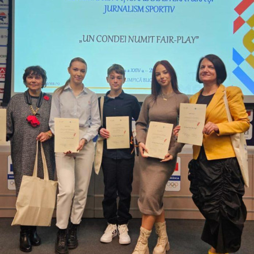 Trei elevi de la Colegiul Național &quot;A.T. Laurian&quot; Botoșani, premiați la un concurs național de literatură și jurnalism sportiv