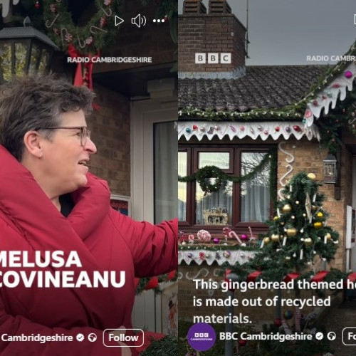 Camelia Bucovineanu, o botoșăneancă din Anglia, impresionază cu &quot;Casa de turtă dulce&quot;