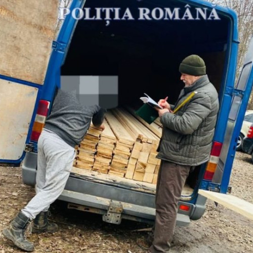Descoperire a unui transport ilegal de lemn în Dorohoi