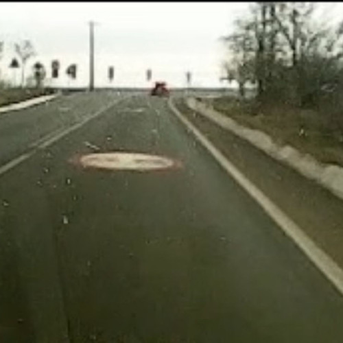 Accident rutier spectaculos în Botoșani