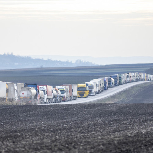 Protest în vamă din cauza fermierilor români