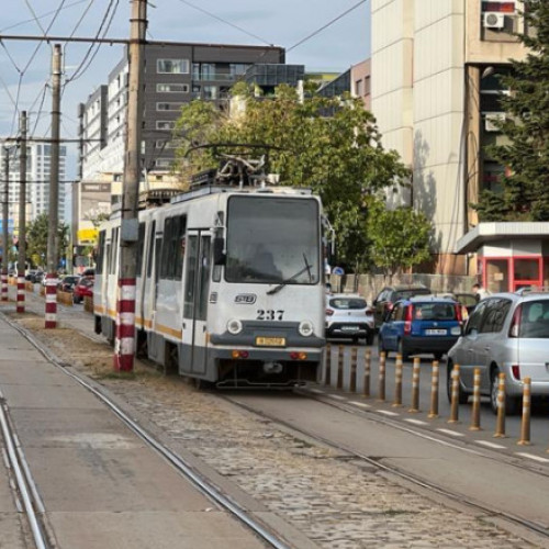 Modificări în traseul tramvaiului 5 din Capitală pentru reabilitarea căii de rulare - Linia 605 preia călătorii de pe segmentul afectat