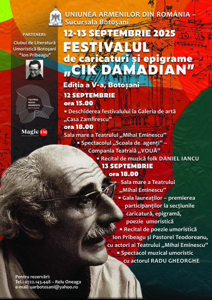 Festivalul de caricaturi și epigrame „CIK Damadian” organizat de Uniunea Armenilor din România
