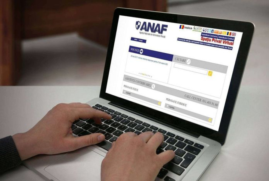 ANAF avertizează asupra mesajelor false trimise prin info@anaf.io