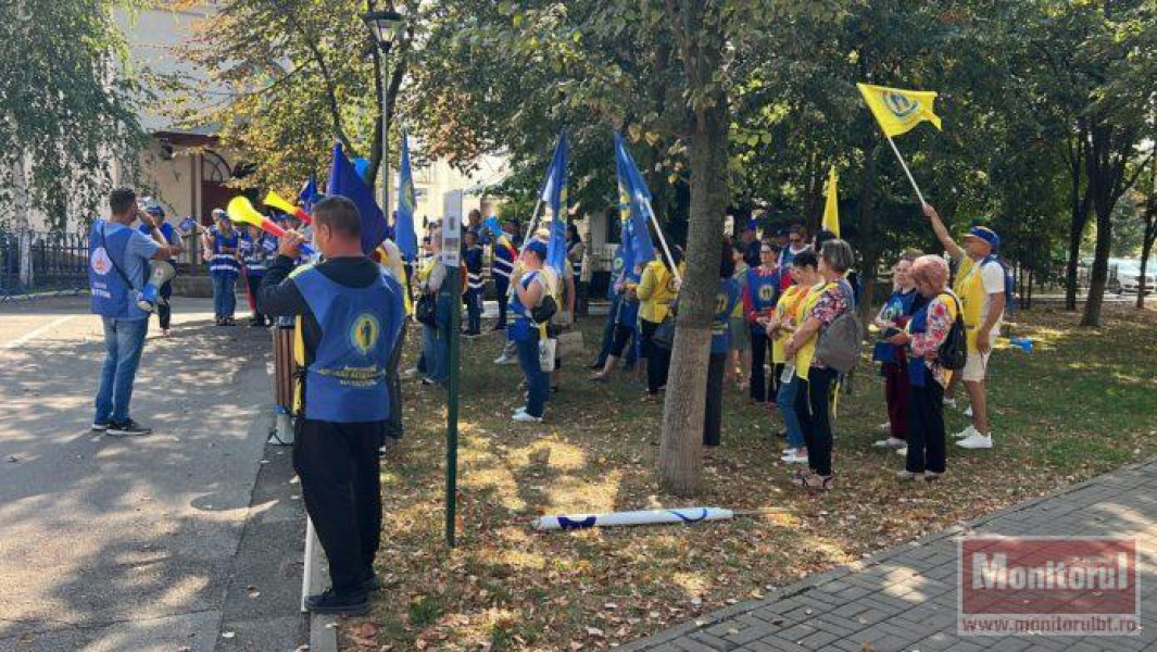 Protest cu prezență scăzută la Botoșani; mișcări naționale anunțate
