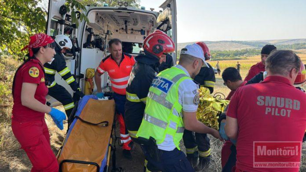 Polițist salvator într-un accident grav pe DN 24C, în Santa Mare