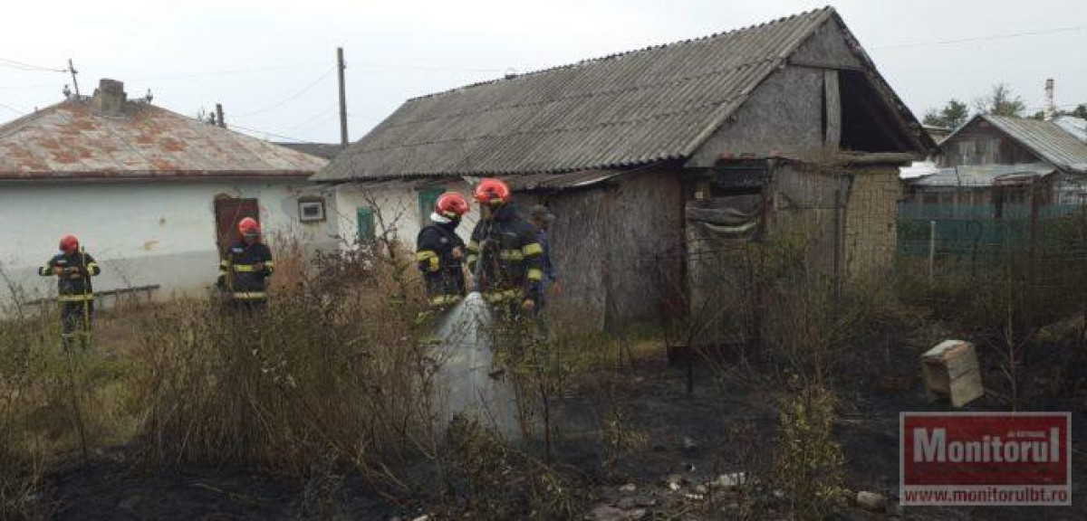 Patru case salvate după incendii de vegetație în Săveni și Santa Mare