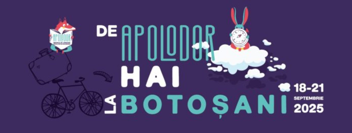 Festivalul Apolodor debutează la Botoșani cu ateliere și întâlniri cu scriitori