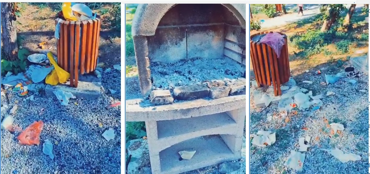 Botoșănenii lasă gunoaie după picnicurile din parcul de agrement Pacea