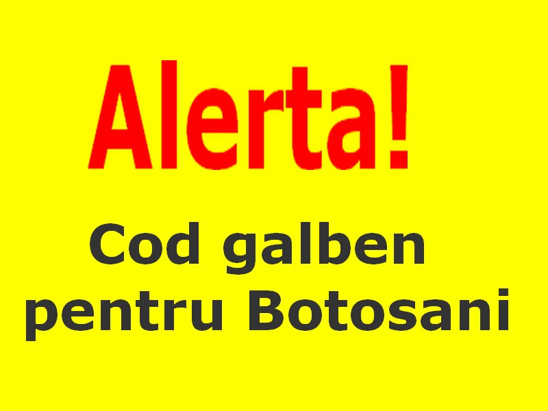 Cod galben pentru intensificări ale vântului în estul țării
