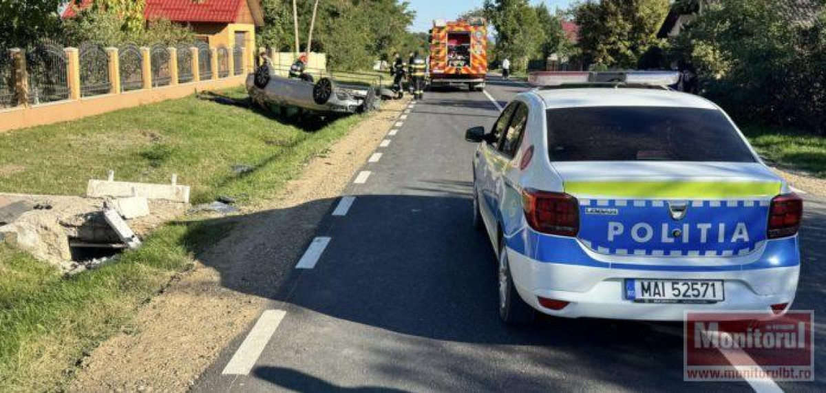 Doi copii și tatăl lor au fost răniți într-un accident rutier la Santa Mare