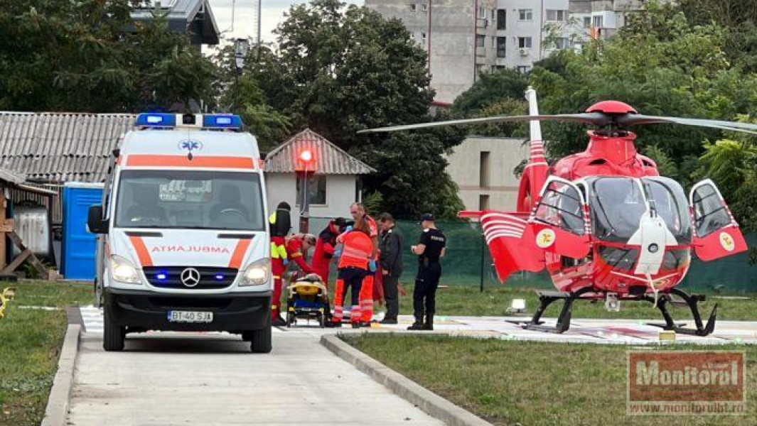 Aeronava SMURD intervine de urgență pentru pacient cu infarct la Botoșani