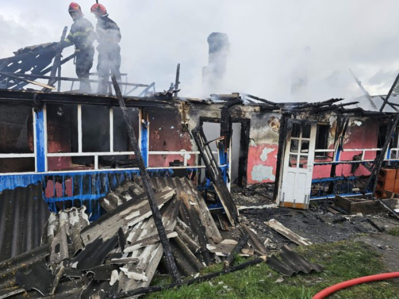 Bătrână moartă în incendiu la Popeni, comuna George Enescu