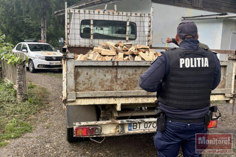 Acțiune a poliției în județul Botoșani pentru prevenirea infracțiunilor în domeniul silvic