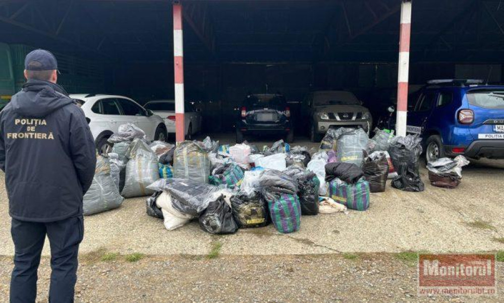 Haine de lux în valoare de peste 31.000 de lei confiscate la granița din Botoșani
