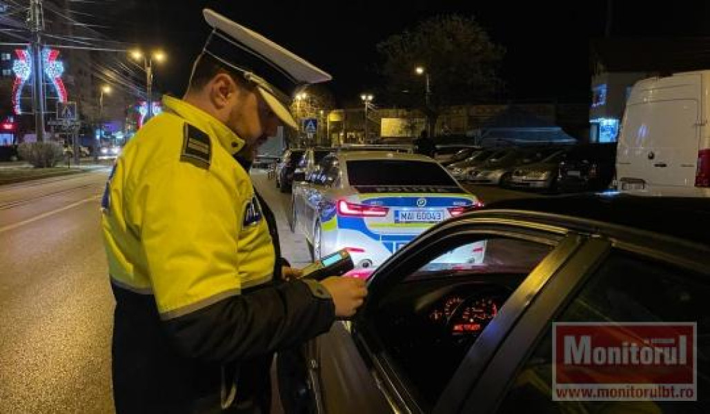 Acțiuni ale poliției în Botoșani pentru siguranță rutieră și ordinea publică