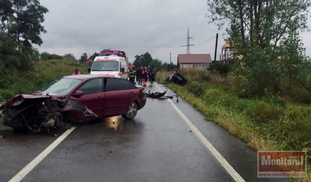 Accident între două mașini la Trușești fără victime grave
