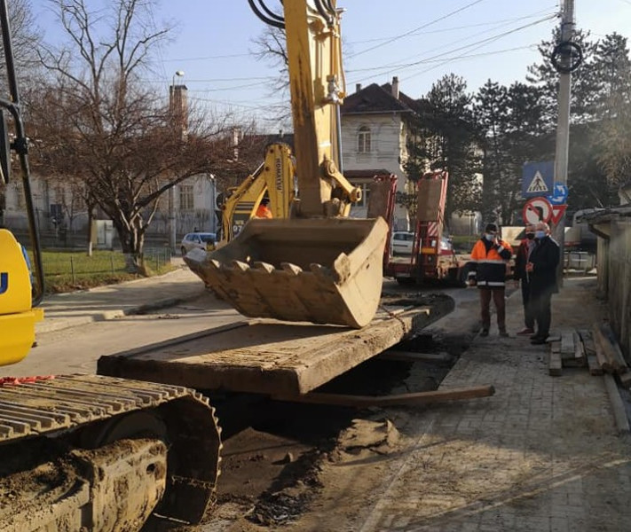 Lucrările pe Calea Națională din Botoșani ar putea fi gata în două săptămâni
