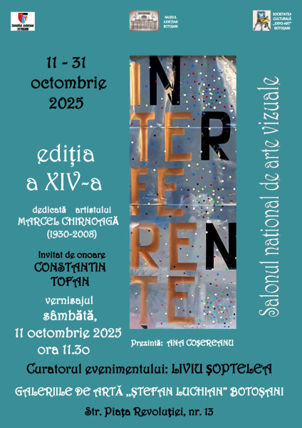 Salonul Național de Arte Vizuale „Interferențe” la Muzeul Județean Botoșani