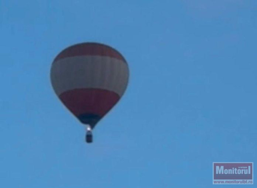 Alerta falsă după ce un balon cu aer cald a aterizat lângă comuna Unțeni