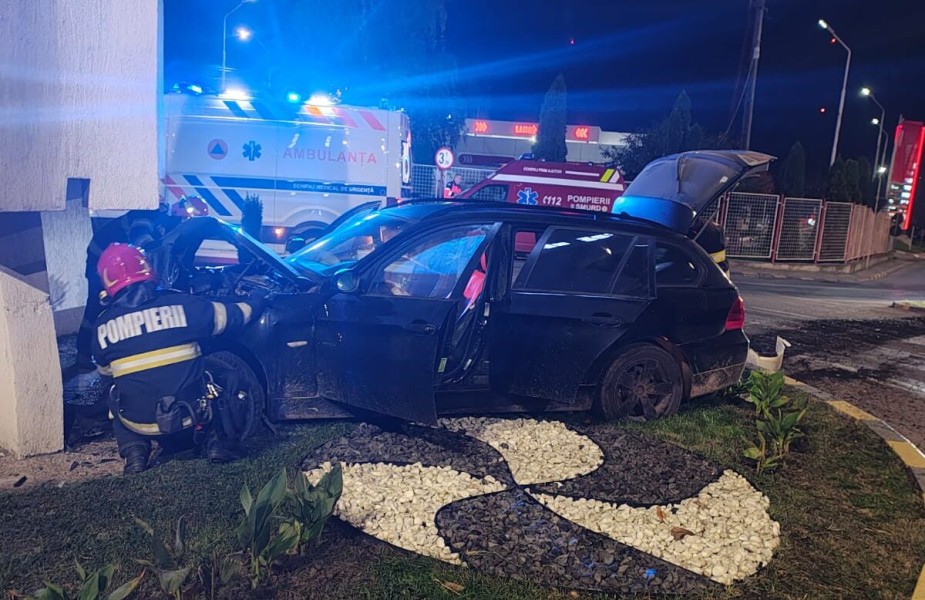 Botoșănean băut a provocat un accident în sensul giratoriu de pe Șoseaua Iașiului