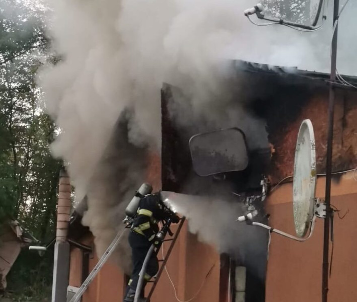 Incendiu la un canton silvic din Bucecea, județul Botoșani