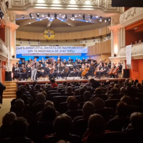 Filarmonica de Stat Sibiu a anulat un concert cu sala plină din cauza grevei muzicienilor