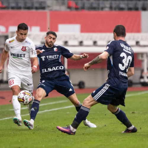 Egalitate la Sibiu între FC Hermannstadt și FC Botoșani: 1-1 în play-out-ul SuperLigii