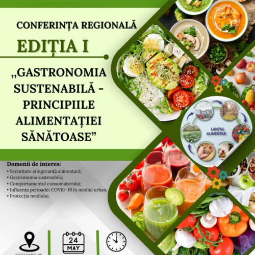 USV Iași organizează CONFERINȚA REGIONALĂ pe tema "Gastronomie sustenabilă" în parteneriat cu liceele tehnologice din județul Iași